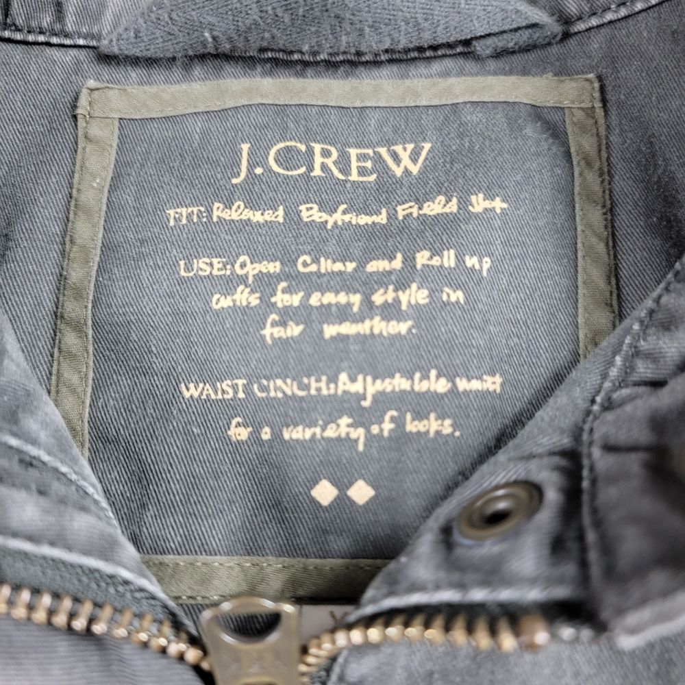 J Crew Relaxed Boyfriend Field Jacket Green XS - Picture 9 of 9